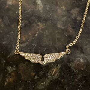 Gold Wing Pendant Necklace